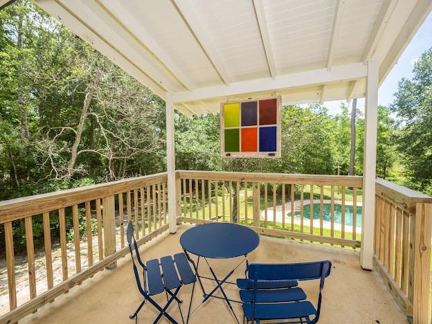 109 Kendrick Dr, Slidell, LA 70461 - view of patio with view of wooded area