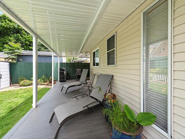 1104 Sena Dr, Metairie, LA 70005 - deck with grilling area