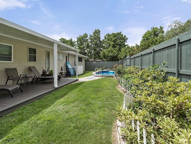 1104 Sena Dr, Metairie, LA 70005 - view of yard featuring a deck