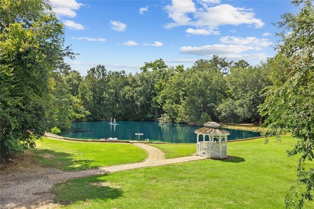 23375 Lowe Davis Rd, Covington, LA 70435 - view of community with a water view, a wooded view, and a yard
