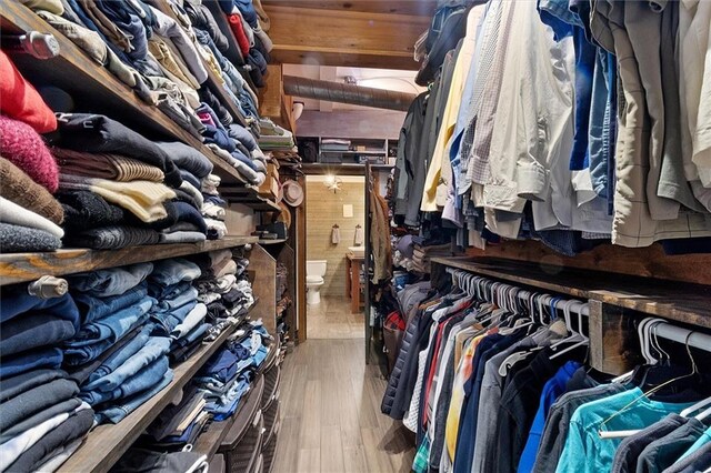 23375 Lowe Davis Rd, Covington, LA 70435 - spacious closet with wood finished floors