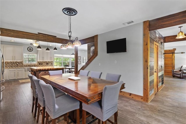 23375 Lowe Davis Rd, Covington, LA 70435 - dining room with wood finished floors