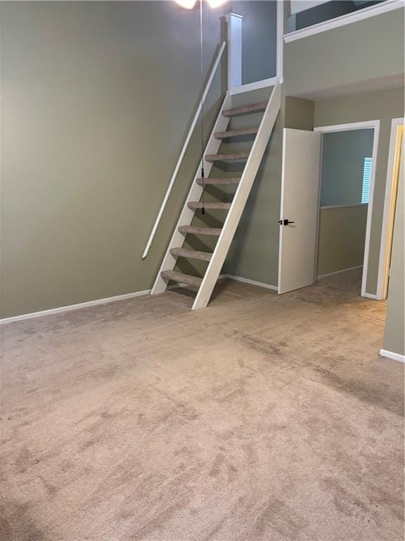 2836 Steamship Cir Unit A, River Ridge, LA 70123 - staircase featuring carpet and baseboards