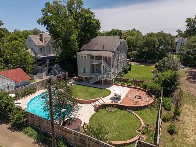 212 Linton Ave, Natchez-Ms, MS 39120 - view from above of property with a pool area