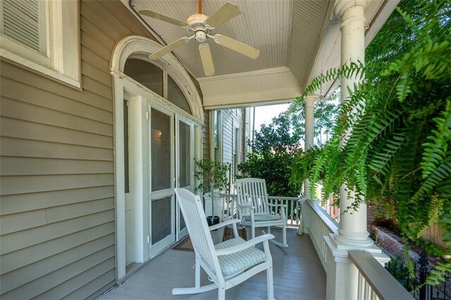212 Linton Ave, Natchez-Ms, MS 39120 - covered porch featuring ceiling fan