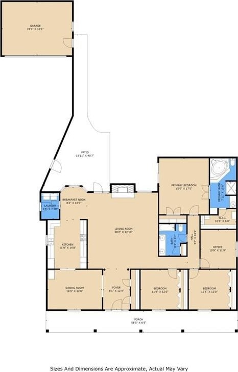 1825 Lake Superior Dr, Harvey, LA 70058 - home floor plan