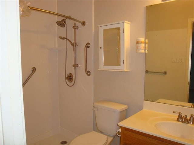 20282 Florence St, Covington, LA 70435 - bathroom with toilet, a shower, and vanity