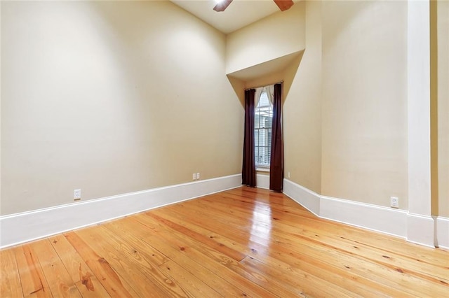 3400 Magazine St Unit 15, New Orleans, LA 70115 - empty room featuring a ceiling fan, baseboards, and wood-type flooring