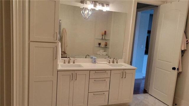 6925 Canal Blvd, New Orleans, LA 70124 - bathroom featuring a shower stall, a bath, and vanity