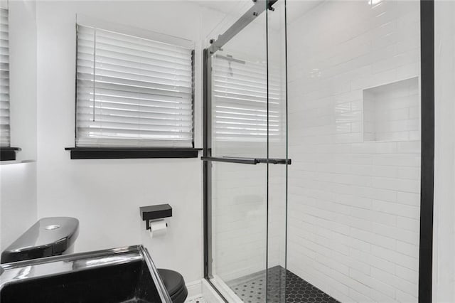 1517 Frankel Ave, Metairie, LA 70003 - bathroom featuring toilet and a stall shower
