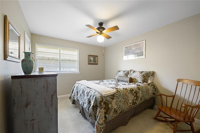 5705 Lafreniere St, Metairie, LA 70003 - carpeted bedroom with baseboards and a ceiling fan