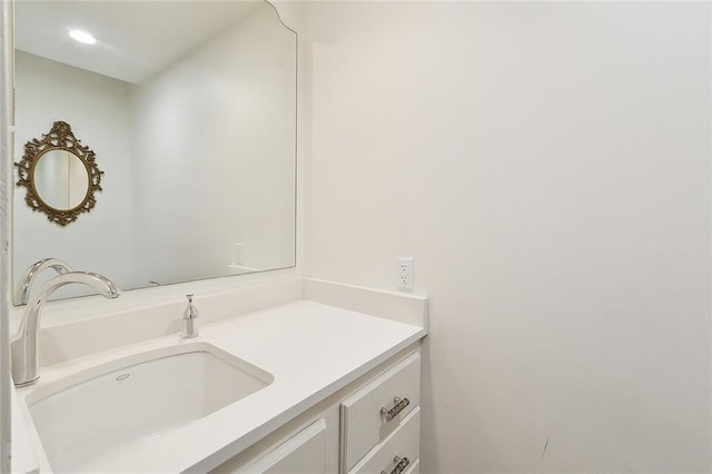 1633 Dufossat St, New Orleans, LA 70115 - bathroom with vanity and recessed lighting