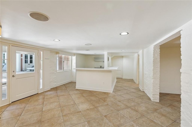 1633 Dufossat St, New Orleans, LA 70115 - entrance foyer with light tile patterned floors and recessed lighting
