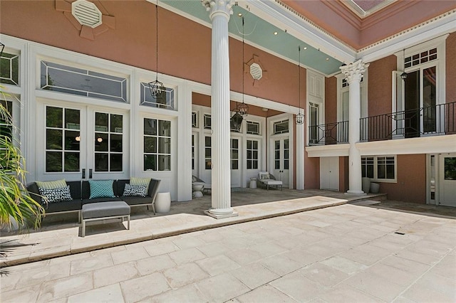 1633 Dufossat St, New Orleans, LA 70115 - view of patio / terrace featuring outdoor lounge area