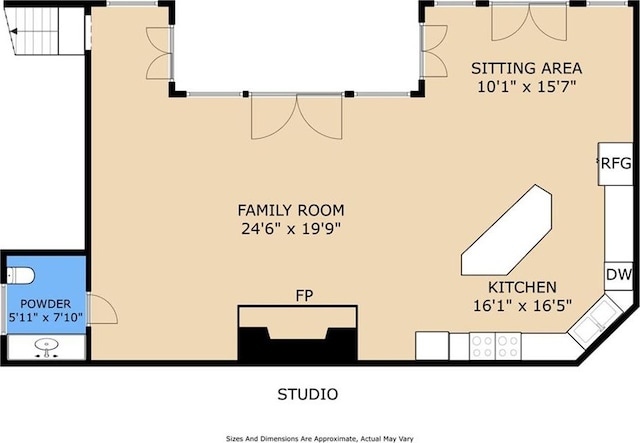 1633 Dufossat St, New Orleans, LA 70115 - floor plan / room layout