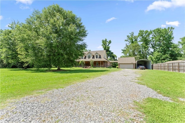 25766 La Highway 1032, Denham Springs, LA 70726 - view of front of property featuring a detached carport and driveway