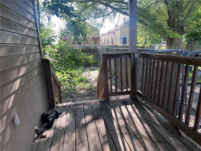 1133-35 Belleville St, New Orleans, LA 70114 - wooden terrace with a fenced backyard