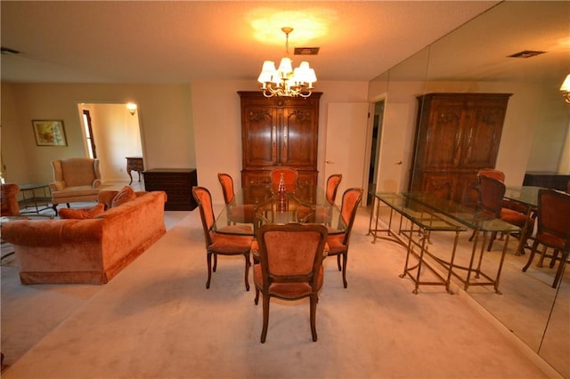 102 Apple Ct, Luling, LA 70070 - dining room featuring a chandelier and light colored carpet