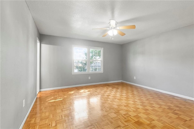 312 Tamarack St, Gretna, LA 70056 - empty room featuring a ceiling fan, a textured ceiling, and baseboards
