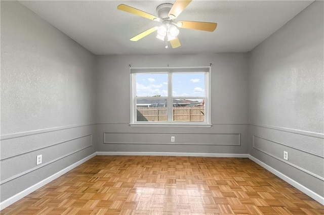 312 Tamarack St, Gretna, LA 70056 - spare room featuring baseboards and ceiling fan