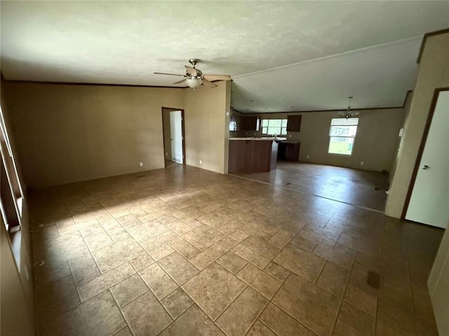 201 Sparrow St, New Iberia, LA 70563 - unfurnished living room with a ceiling fan