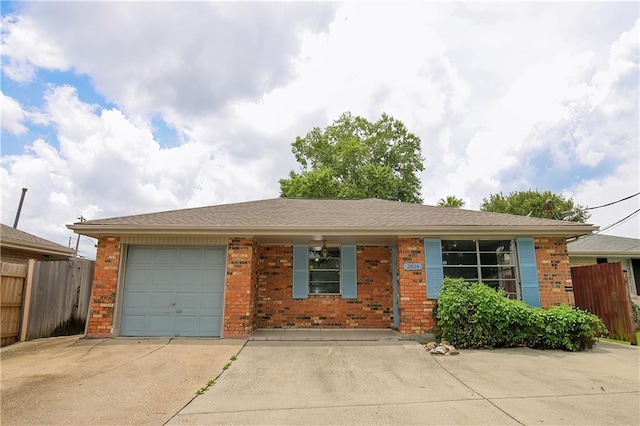 2804 Transcontinental Dr, Metairie, LA 70006 - ranch-style house featuring brick siding, an attached garage, and concrete driveway