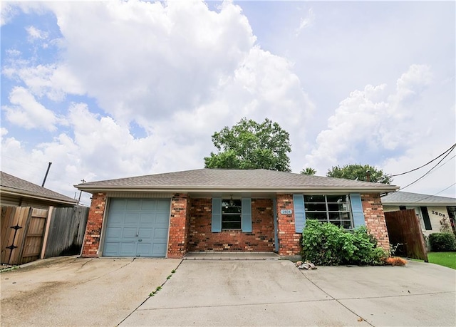 2804 Transcontinental Dr, Metairie, LA 70006 - ranch-style house featuring brick siding, an attached garage, and concrete driveway