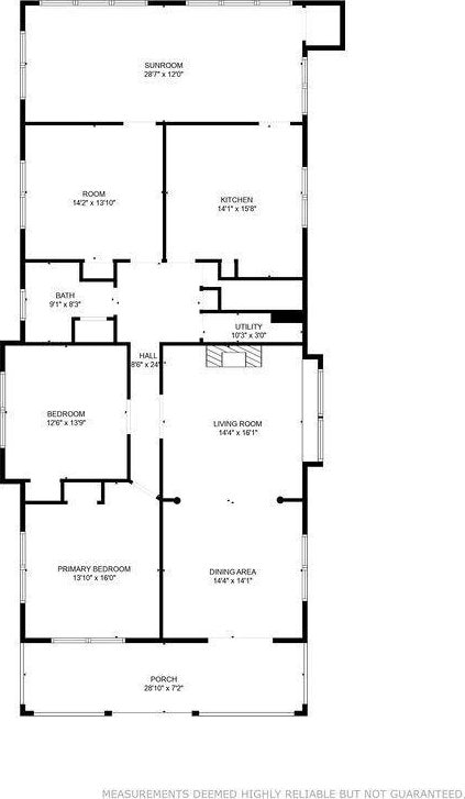 606 Filmore St, New Orleans, LA 70124 - floor plan / room layout