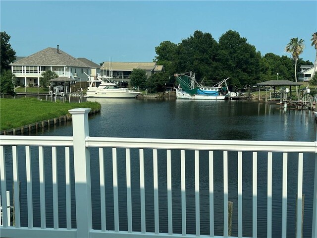 4231 San Trovaso St, New Orleans, LA 70129 - water view with a boat dock