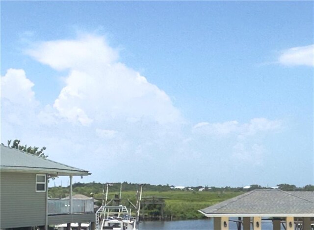 4231 San Trovaso St, New Orleans, LA 70129 - water view featuring a boat dock