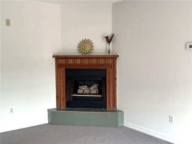 4231 San Trovaso St, New Orleans, LA 70129 - detailed view of a fireplace and carpet