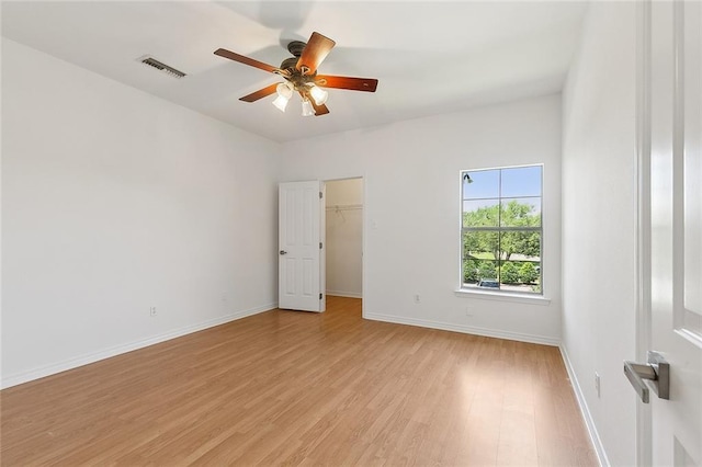 155 Sauve Rd, River Ridge, LA 70123 - unfurnished room featuring light wood finished floors, a ceiling fan, and baseboards
