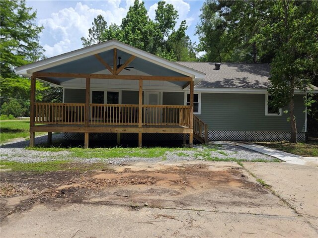 59478 S Tranquility Rd, Lacombe, LA 70445 - view of front of house with covered porch