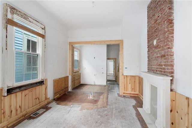 82729 Mazant St, New Orleans, LA 70117 - entrance foyer with wainscoting and wooden walls