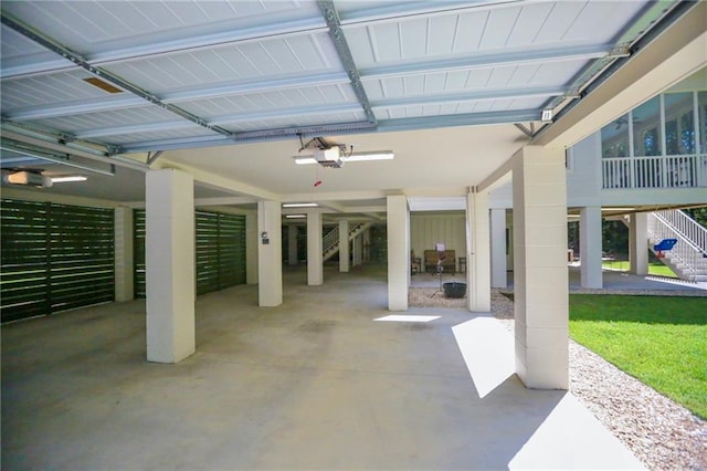 607 E 3rd Ave, Covington, LA 70433 - garage with a garage door opener