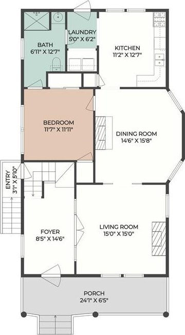 2031 General Taylor St, New Orleans, LA 70115 - property floor plan