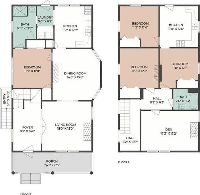 2031 General Taylor St, New Orleans, LA 70115 - home floor plan