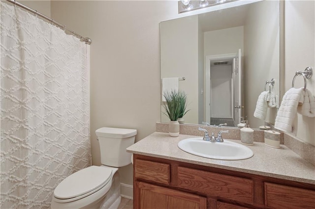112 Short St Unit A, Slidell, LA 70461 - full bath with vanity, toilet, and a shower with shower curtain