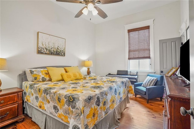 205 S Norman C Francis Pkwy, New Orleans, LA 70119 - bedroom with hardwood / wood-style floors and a ceiling fan
