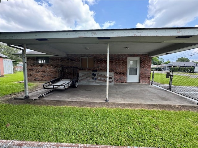 136 5th St, Bridge City, LA 70094 - view of parking with a carport