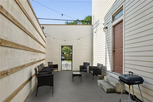 3445 Magnolia St, New Orleans, LA 70115 - view of patio featuring entry steps and a grill