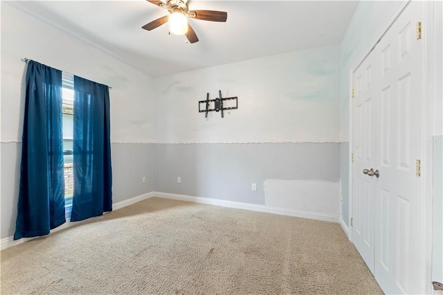 118 Windward Passage St, Slidell, LA 70458 - unfurnished room with ceiling fan, carpet floors, and baseboards