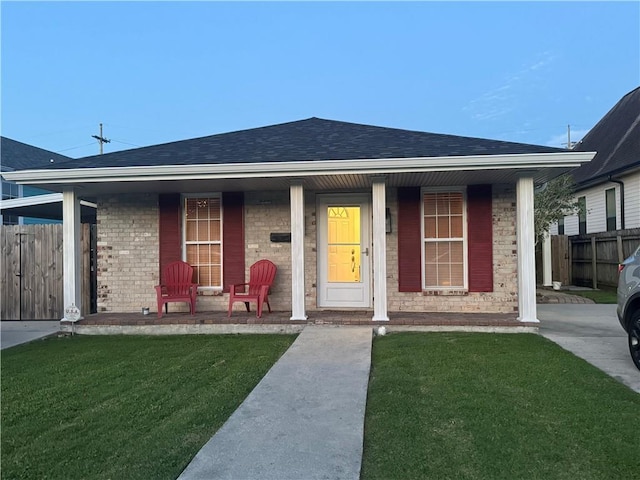 6035-37 Colbert St, New Orleans, LA 70124 - single story home with covered porch, roof with shingles, and brick siding