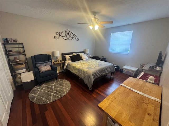 6035-37 Colbert St, New Orleans, LA 70124 - bedroom with wood finished floors and ceiling fan