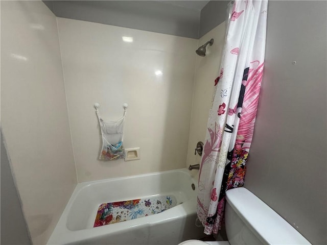6035-37 Colbert St, New Orleans, LA 70124 - bathroom with toilet and shower / bathtub combination with curtain