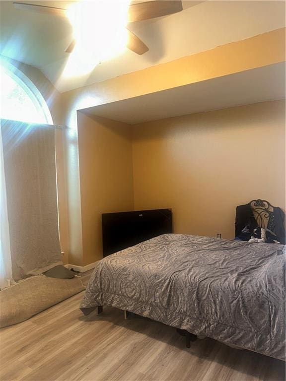 2227 Pine Valley Dr, La Place, LA 70068 - bedroom featuring wood finished floors and ceiling fan