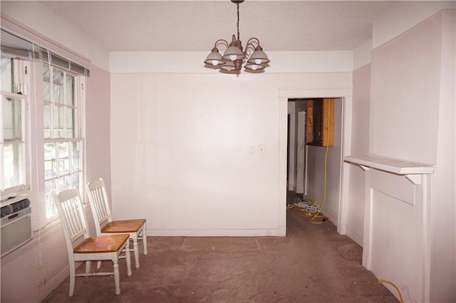 382426 Royal St, New Orleans, LA 70117 - dining space with plenty of natural light, a chandelier, and baseboards