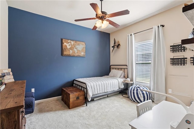 724 Fairfield Loop, Slidell, LA 70458 - carpeted bedroom with ceiling fan and baseboards