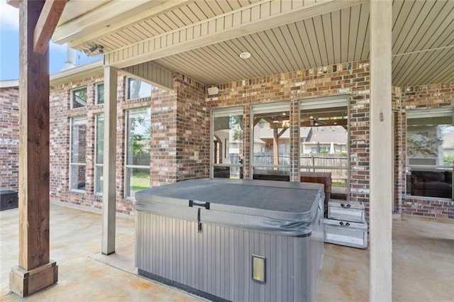 1037 Scarlet Oak Ln, Mandeville, LA 70448 - view of patio / terrace featuring a hot tub