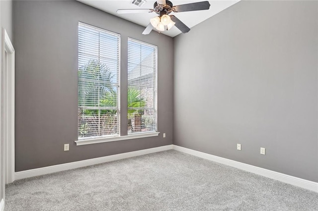 1037 Scarlet Oak Ln, Mandeville, LA 70448 - carpeted empty room featuring a ceiling fan and baseboards